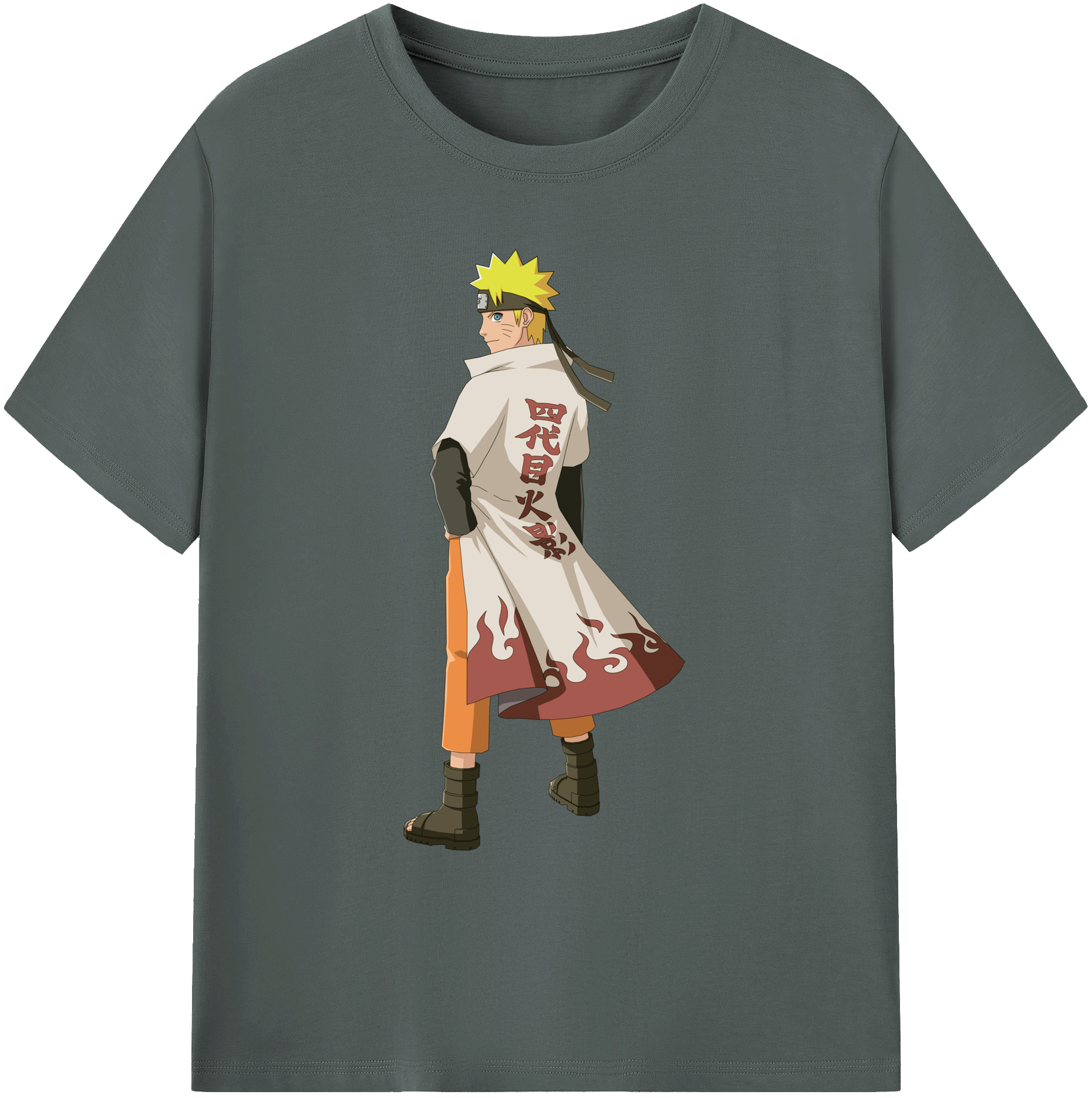 （画像用） NARUTO -ナルト- うずまき ナルト Uzumaki Naruto 綿100％ メンズ半袖Tシャツ｜肌触りやわらか＆通気性